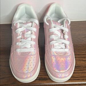 Pink Iridescent Kids Sneakers -Art Class, Sz. 3